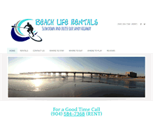 Tablet Screenshot of beachliferentals.com